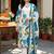 women floral printed regular cotton kurta with trousers & with dupatta