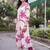 women floral printed regular kurta with trousers