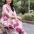 women floral printed regular kurta with trousers