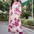 women floral printed regular kurta with trousers
