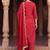 women ethnic motifs embroidered regular liva kurta with trousers & with dupatta