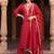 women ethnic motifs embroidered regular liva kurta with trousers & with dupatta