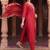 women ethnic motifs embroidered regular liva kurta with trousers & with dupatta