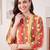 women printed cotton kurta with trousers