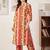 women printed cotton kurta with trousers
