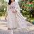 women ethnic motifs embroidered regular thread work cotton kurta with trousers & with dupatta