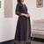women ethnic motifs embroidered regular thread work cotton kurta with trousers & with dupatta