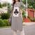 women printed regular cotton kurta with trousers