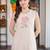 women floral embroidered regular kurta with trousers