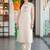 women floral embroidered regular kurta with trousers