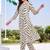 women printed regular kurta with trousers