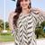 women printed regular kurta with trousers