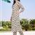 women printed regular kurta with trousers