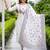 women ethnic motifs embroidered regular thread work cotton kurta with trousers & with dupatta