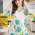 women floral printed regular cotton kurta with trousers & with dupatta
