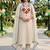 women ethnic motifs embroidered regular thread work liva kurta with trousers & with dupatta