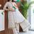 women ethnic motifs printed regular cotton kurta with trousers & with dupatta