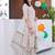 women ethnic motifs printed regular cotton kurta with trousers & with dupatta