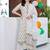 women ethnic motifs printed regular cotton kurta with trousers & with dupatta
