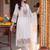 women floral embroidered regular thread work liva kurta with trousers & with dupatta