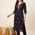 women ethnic motifs embroidered regular thread work kurta with trousers