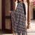 women floral regular thread work kurta with trousers & with dupatta