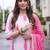 women ethnic motifs printed regular cotton kurta with trousers & with dupatta