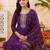 women ethnic regular thread work kurta with trousers & with dupatta