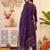women ethnic regular thread work kurta with trousers & with dupatta