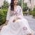 women floral printed empire cotton kurta with trousers & with dupatta