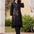 women ethnic motifs embroidered regular thread work kurta with trousers