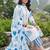 women floral printed regular cotton kurta with trousers & with dupatta