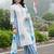women floral printed regular cotton kurta with trousers & with dupatta