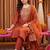 women ethnic motifs embroidered regular thread work liva kurta with trousers & with dupatta