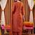 women ethnic motifs embroidered regular thread work liva kurta with trousers & with dupatta