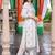 women ethnic motifs printed regular kurta with trousers & with dupatta