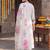 women floral embroidered regular thread work kurta with trousers & with dupatta