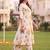 women floral printed regular cotton kurta with palazzos