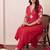 women ethnic motifs embroidered regular thread work kurta with trousers