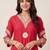 women ethnic motifs embroidered regular thread work kurta with trousers