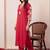 women ethnic motifs embroidered regular thread work kurta with trousers