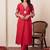 women ethnic motifs embroidered regular thread work kurta with trousers