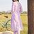women ethnic motifs embroidered regular chikankari cotton kurta with trousers & with dupatta