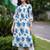 women floral printed regular cotton kurta with trousers