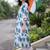 women floral printed regular cotton kurta with trousers