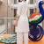 women floral embroidered regular thread work cotton kurta with trousers