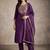 women ethnic motifs embroidered regular liva kurta with trousers & with dupatta