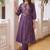 women ethnic motifs printed regular kurta with trousers
