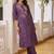 women ethnic motifs printed regular kurta with trousers