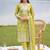 women ethnic motifs embroidered regular thread work cotton kurta with trousers & with dupatta